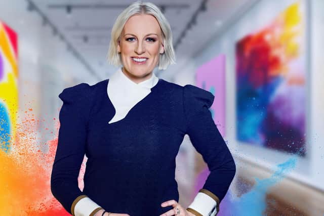 TV presenter Steph McGovern who has said her new show will be "The Apprentice for the art world". The 44-year-old presents The Big Deal. Photo: BBC/Stellify/PA Wire