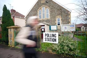 A file photo of a polling station in a church. PIC: Ben Birchall/PA Wire