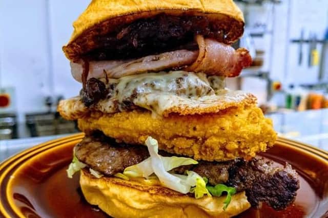A burger served at The Green Owl in Hornsea. (Pic credit: Route YC)