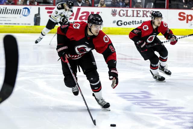Power forward Mason Mitchell has picked up a lowerbody injury during pre-season preparations back home in North America and has seen his arrival delayed by up to two more months. Picture courtesy of Tony Bailey/Cincinnati Cyclones