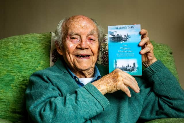 Sir Patrick Duffy, of Doncaster has written his autobiography From Wigan to Westminster at the age of 103Picture By Yorkshire Post Photographer,  James Hardisty