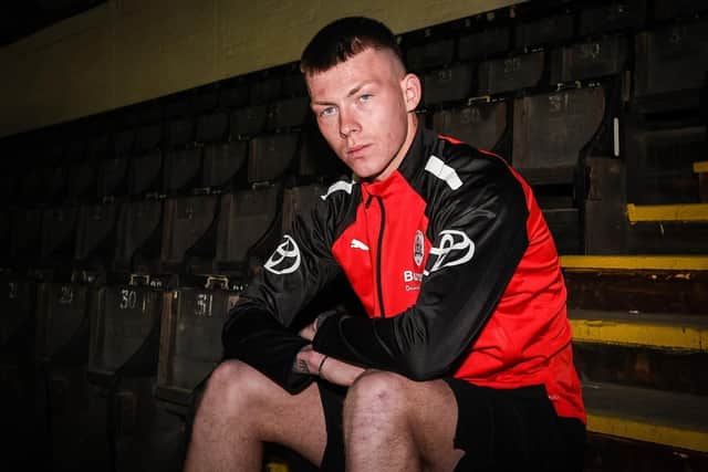Barnsley centre-half Kacper Lopata, who has joined Polish outfit Lechia Gdansk. Picture courtesy of Barnsley FC.