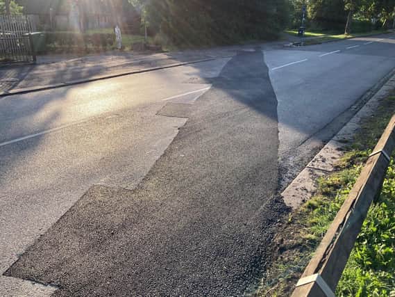 The \'Nagger Line\' has been removed from Lime Pit Lane, Stanley, over road safety concerns.