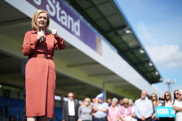 Liz Truss must not forget the promises she has made on levelling up during the leadership campaign. PIC: Jacob King/PA Wire