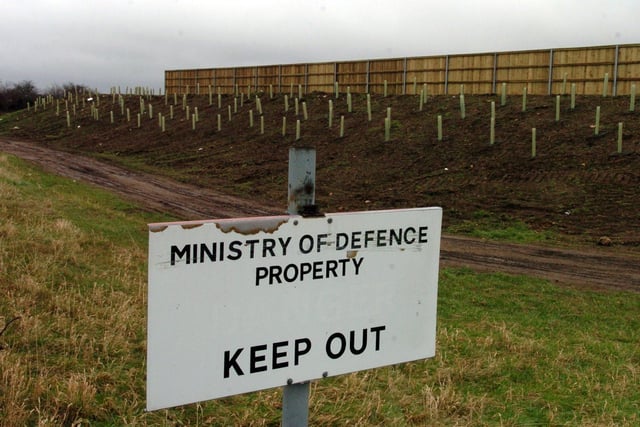 The RAF Finningley was decommissioned in 1995 and was unused until Peel Airports purchased the site. At this time,  South Yorkshire had been without a regional airport since the last scheduled flights from Sheffield City ended in 2002. Pictured is the old RAF sign as new trees are planted and fencing goes up at the end of the runway in Finningley