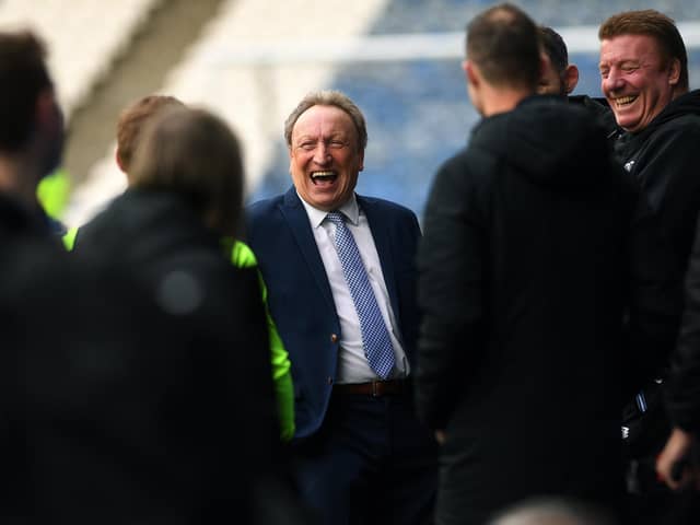 FAMILIAR FACES: Huddersfield Town boss Neil Warnock is hoping to have the last laugh over former club Middlesbrough when the two meet at the John Smith's Stadium today - both needing the points for very different reasons. 
Jonathan Gawthorpe