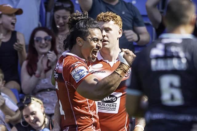 Salford Red Devils were too good for Huddersfield Giants last month. (Picture: Allan McKenzie/SWpix.com)