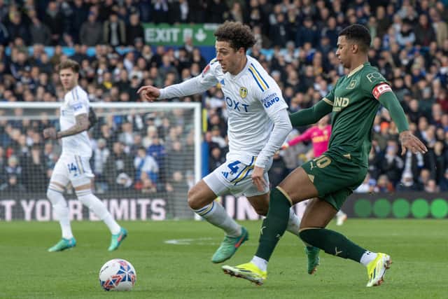 NO REST: Leeds United rolled Ethan Ampadu out again for the FA Cup fourth-round tie against Plymouth Argyle