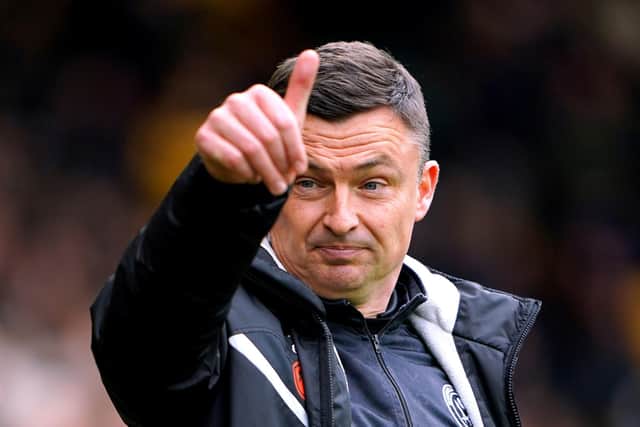 HAPPY DAYS: Sheffield United manager Paul Heckingbottom saw only positives at Carrow Road. Picture: Joe Giddens/PA