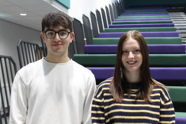 Arian Azari and Tiff Enderby are head students at The Sixth Form at Horsforth.