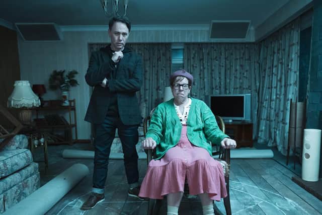 Pictured: Edward (REECE SHEARSMITH) and Harry (STEVE PEMBERTON) on Inside No. 9. Credit: PA Photo/BBC/James Stack.