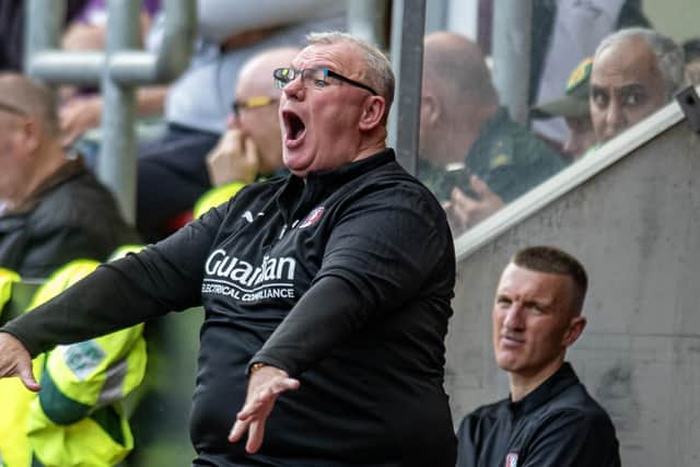 FRUSTRATION: Rotherham United manager Steve Evans Picture: Tony Johnson.