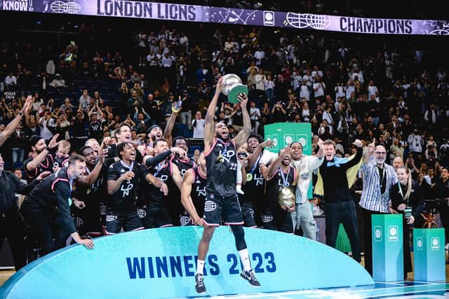 London Lions won the men's BBL Play-off final at the O2 Arena in London (Picture courtesy of British Basketball League)