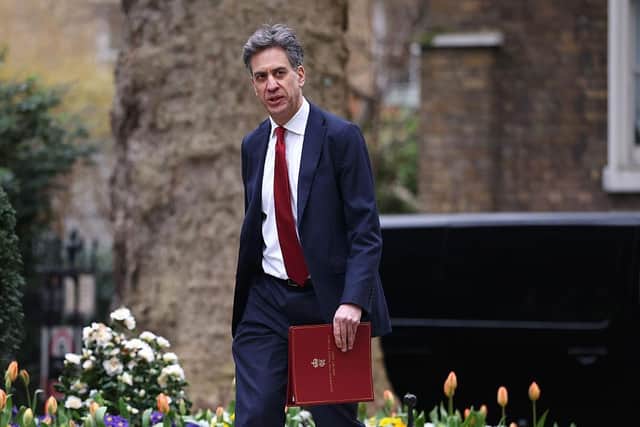 Ed Miliband, Secretary of State for Energy Security and Net Zero, arrives ahead of the weekly cabinet meeting at Downing Street on March 17, 2026 in London, England. (Photo by Dan Kitwood/Getty Images)