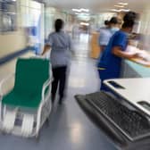 Staff on an NHS hospital ward. PIC: Jeff Moore/PA Wire