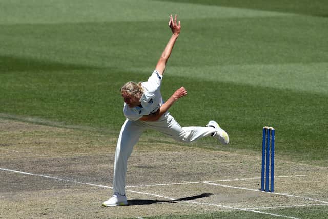 Mickey Edwards pictured in Sheffield Shield action for New South Wales against Western Australia last November. Photo by Jason McCawley/Getty Images.