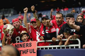 SUPPORT: San Francisco 49ers fans watch their team during a pre-season game in Houston