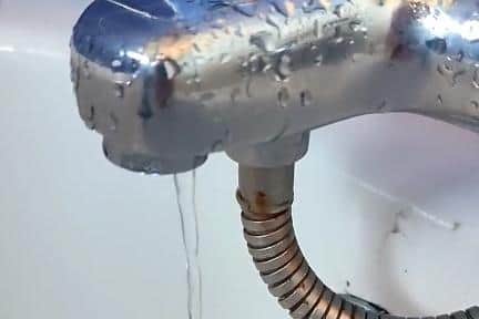 The leaking bath taps
