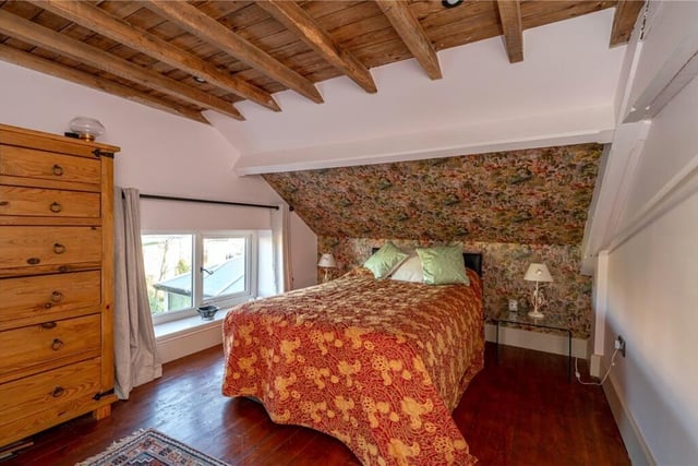 One of the four bedrooms