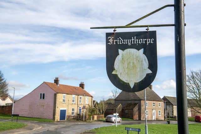 Properties are quaint and village life is peaceful. Photographed by Tony Johnson for The Yorkshire Post.