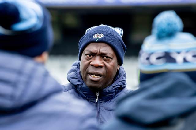 No win in 17 games. These are challenging times for Ottis Gibson, the Yorkshire head coach. Picture by Allan McKenzie/SWpix.com
