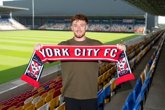 GREAT START: York City midfielder Arthur Read (Image courtesy of York City)