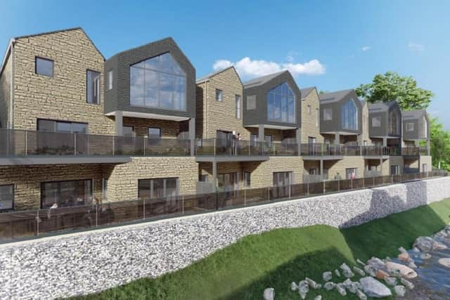 An artist's impression of some of the homes planned for the site - Picture by Watson Batty Architects