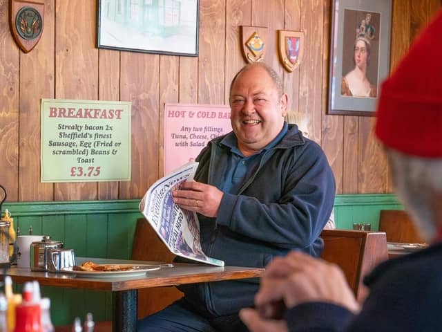 Mark Addy as Dave on The Full Monty TV series. (Pic credit: Disney+)
