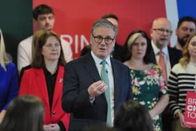 Prime Minister Sir Keir Starmer speaking at the launch of the Labour Party local election campaign. PIC: Jonathan Brady/PA Wire