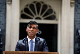 Prime Minister Rishi Sunak issues a statement outside 10 Downing Street, London, after calling a General Election for July 4. Picture date: Wednesday May 22, 2024. PA Photo. See PA story POLITICS Election. Photo credit should read: Stefan Rousseau/PA Wire