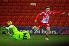 Callum Styles' days at Barnsley appear to be numbered. Image: Bruce Rollinson