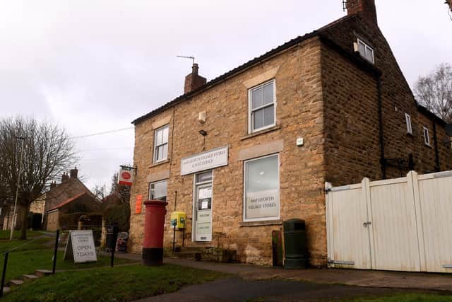 The Village Store and Post Office at Ampleforth which is up for sale