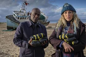 Paterson Joseph as Samuel and Daisy Haggard as Janet in The Boat Story. Photo: BBC/Two Brothers/Matt Squire.