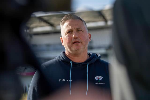 Darren Gough and the Yorkshire coaching staff and players can now move forward with certainty following the decisions by the Cricket Discipline Commission (CDC). Picture by Allan McKenzie/SWpix.com