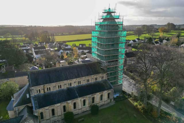 Thorpe Arch-based Elite Scaffolding is playing a leading role in the restoration of a 155- year-old Grade II listed church tower.