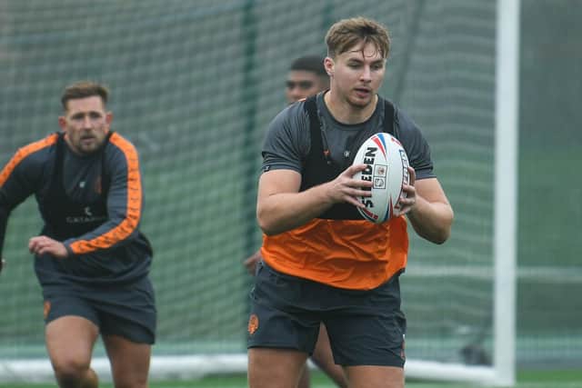 Kieran Hudson was injured during a training session. (Photo: Castleford Tigers)