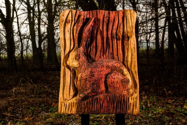 One of Shane's sculptures at Kiplin Hall & Gardens, Near Scorton, Richmond,
 Picture By Yorkshire Post Photographer,  James Hardisty. Date: 14th February 2023.