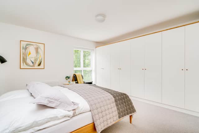 One of the bedrooms with built-in wardrobes