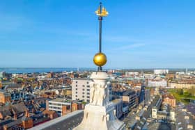The Guildhall Time Ball in Hull, which has been restored to working order again after 100 years. Picture: Hull City Council