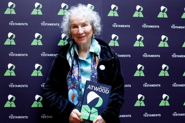 Hulu has shut down production of the fourth season of dystopian drama because of health fears surrounding Covid-19. Author Margaret Atwood, who wrote the 1985 novel on which the series is based, is pictured.