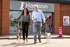 Kristie Faulkner, operations director, and Tim Harrison, managing director, of Harrison Family Vets. Picture: Simon Dewhurst