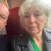 Nick Jenkins and his wife Fiona, both 69, turned up on time for the 10.40am Grand Central train to London, only to learn it didn't exist