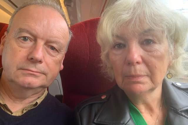 Nick Jenkins and his wife Fiona, both 69, turned up on time for the 10.40am Grand Central train to London, only to learn it didn't exist