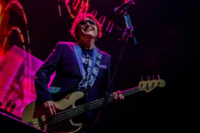 Nicky Wire of Manic Street Preachers onstage at Leeds First Direct Bank Arena. Picture: Ernesto Rogata
