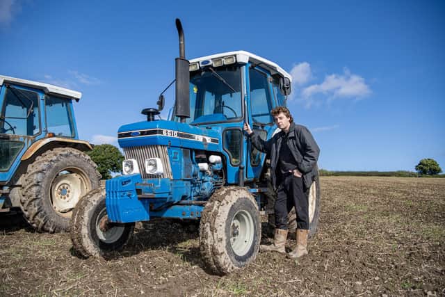Tractor driver Sam Wainwright who will be taking part in this year's Norton Ploughing Match