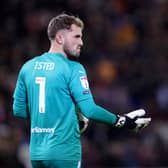 The 26-year-old joined Barnsley on a temporary basis from Luton Town in January, starring between the sticks as the club reached the League One play-off final. Image: George Wood/Getty Images