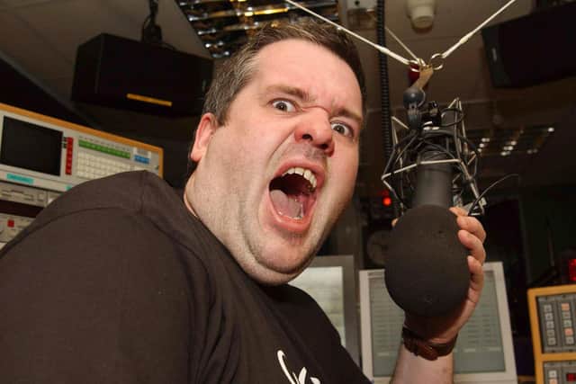 Chris Moyles during his first ever Radio 1 breakfast show. Photo: Andy Butterton/PA.