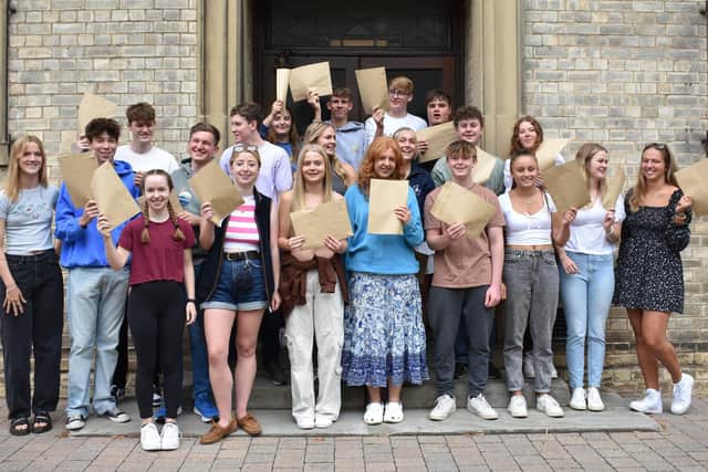 Pocklington School Sixth Form students receive their A level and BTEC examination results.