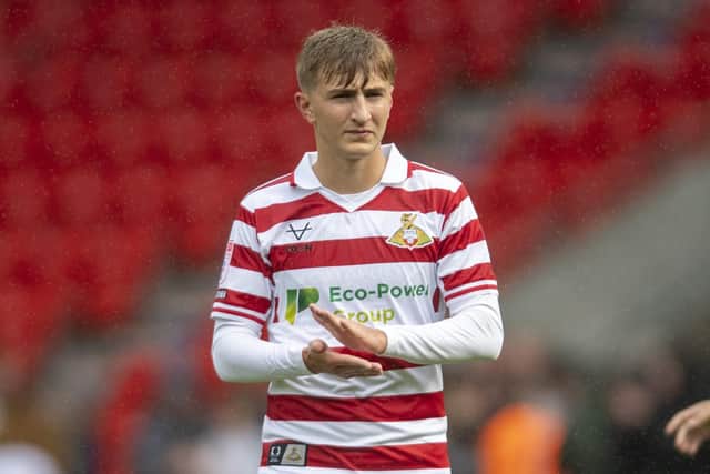 FREEDOM: Doncaster Rovers forward Max Woltman, who is on loan from Liverpool
