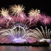Fireworks during the New Year celebrations in London in 2018. PIC: John Stillwell/PA Wire